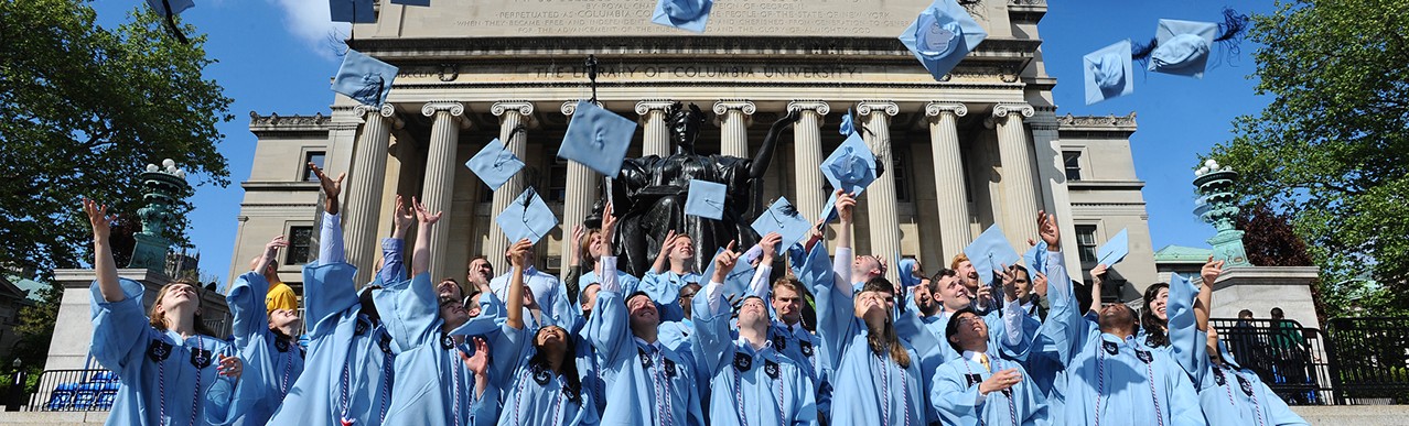 Columbia student veterans on graduation day