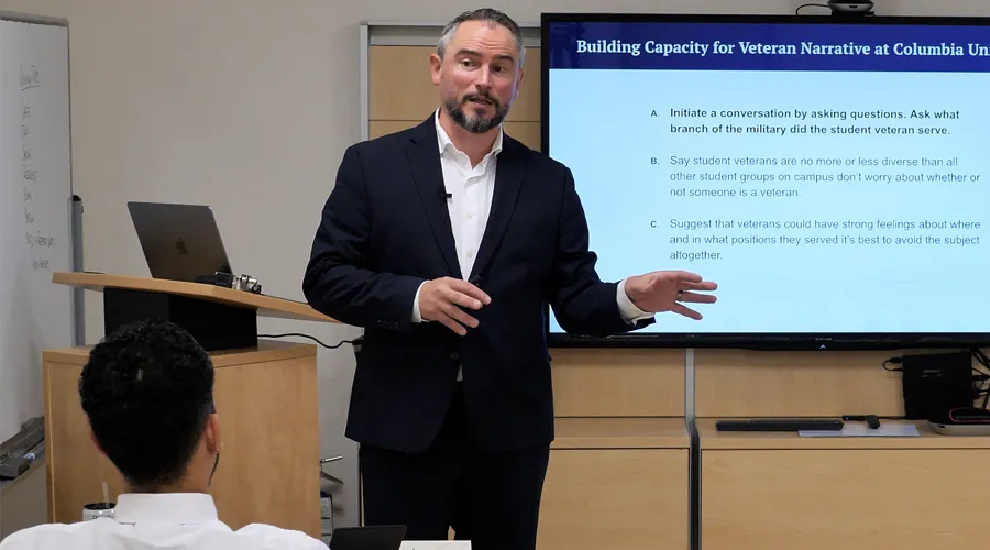 David Keefe, CVTI Director of Community Engagement VETERAN NARRATIVE TRAINING 2025
