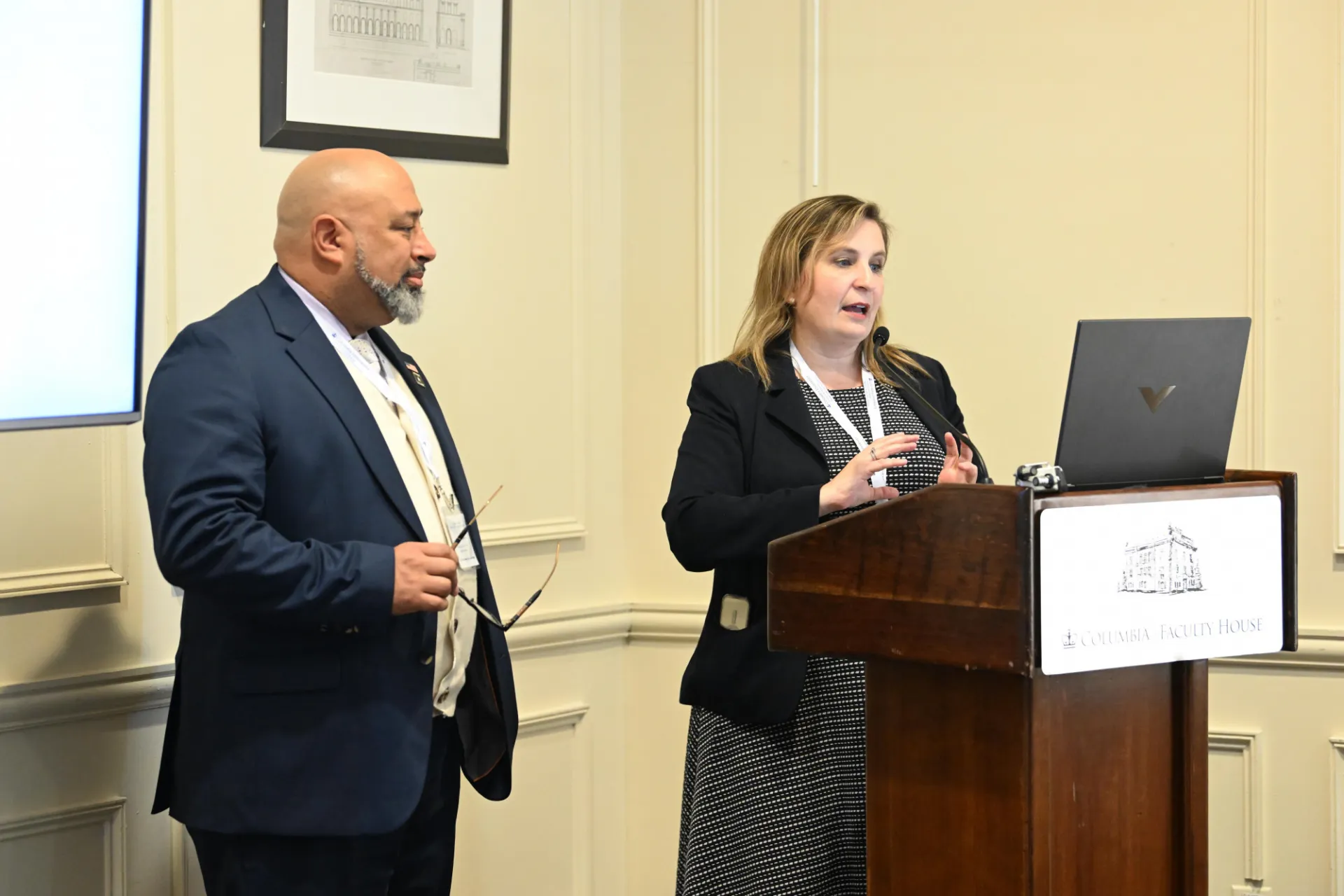 Tiana Sloan, Associate Director of Veteran Career Transition, Center for Veteran Transition and Integration and Ricardo Garcia, Associate Director of Military & Veterans Services, SUNY Westchester Community College