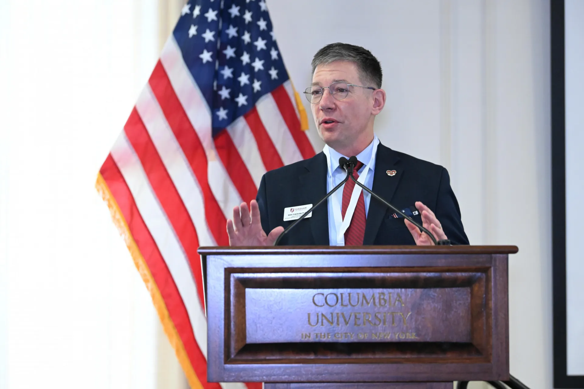 Matt Butler, Executive Director of Military and Veterans’ Services,
Fordham University